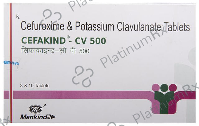 Cefakind CV 500/125mg Tablet 10s