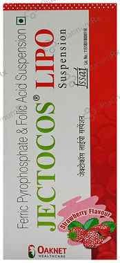 Jectocos Lipo 10mg/25mcg Oral Suspension Strawberry 150ml