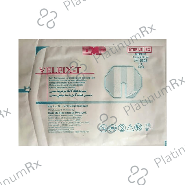 Datt Velfix-T Fully Transparent IV Dressing Tape Medium