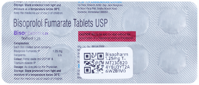 Bisopharm 1.25mg Tablet 10s