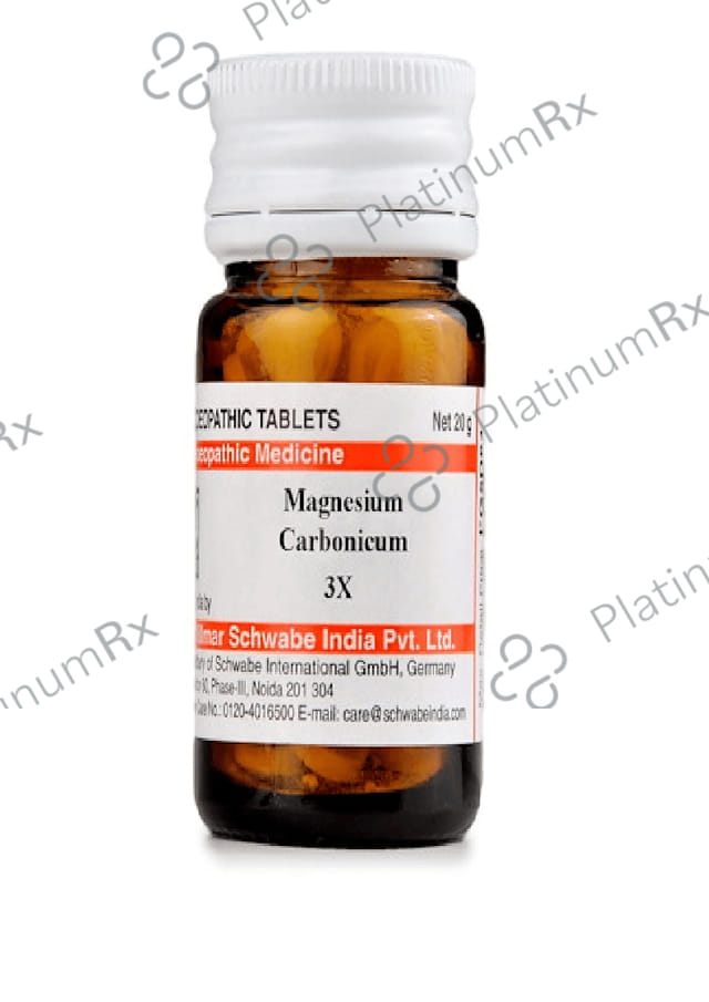 Dr Willmar Schwabe India Magnesium Carbonicum Trituration Tablet 3X