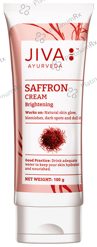 Jiva Ayurveda Saffron Cream Brightening (100gm Each) 1 Tube