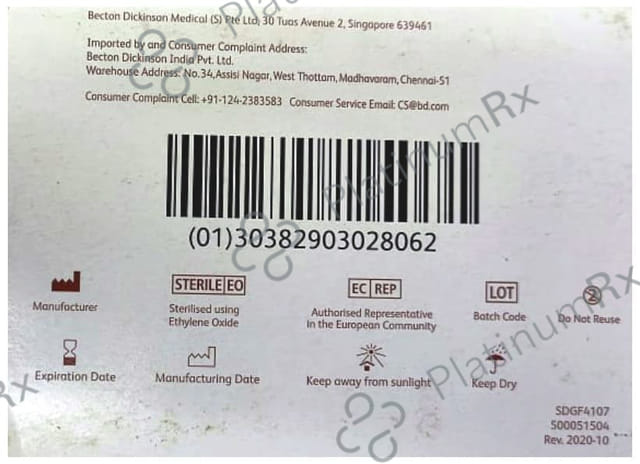 Dispovan PrecisionGlide Needle 100 X (26g x 12.7mm)