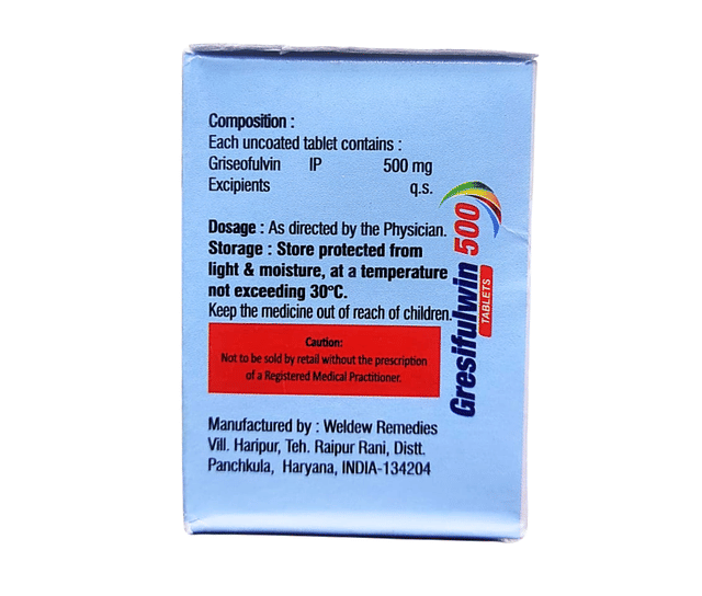 Gresifulwin 500mg Tablet 10s