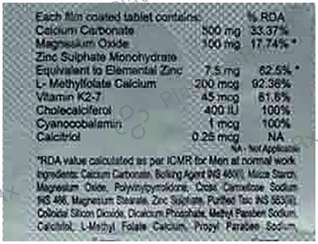 Frndcal K2 Strong Tablet 10s
