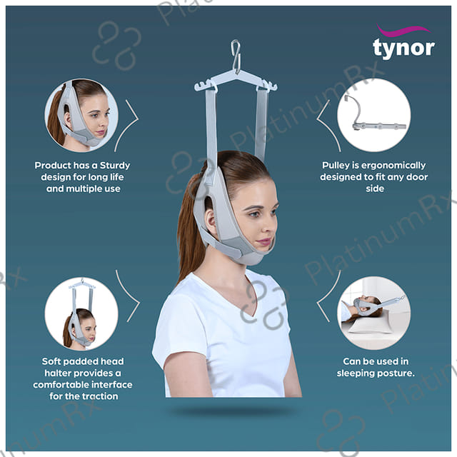 Tynor G-25 Cervical Traction Kit with Weight Bag (Sitting) Universal