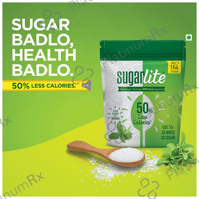Sugarlite 50% Less Calories+ - Blended Sugar with Stevia