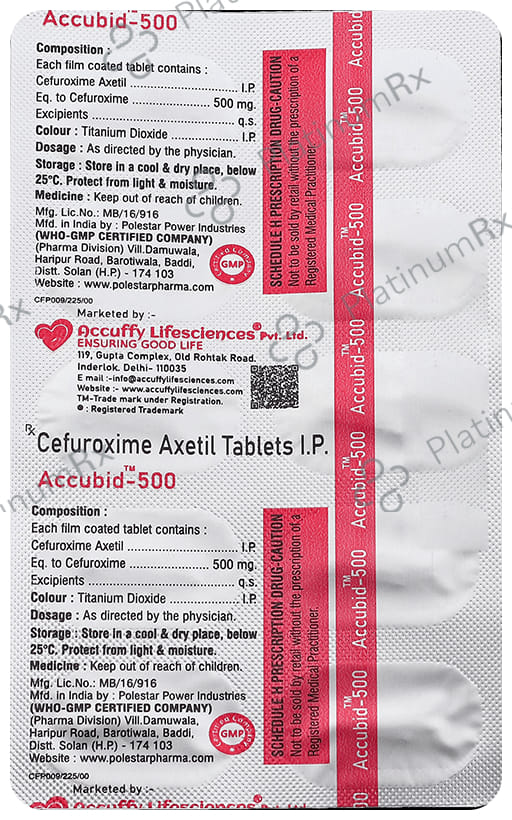 Accubid 500mg Tablet 10s