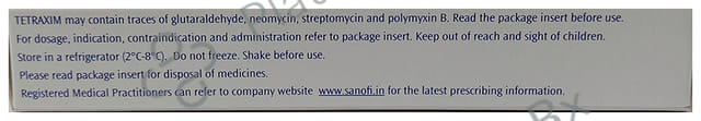 Tetraxim Vaccine