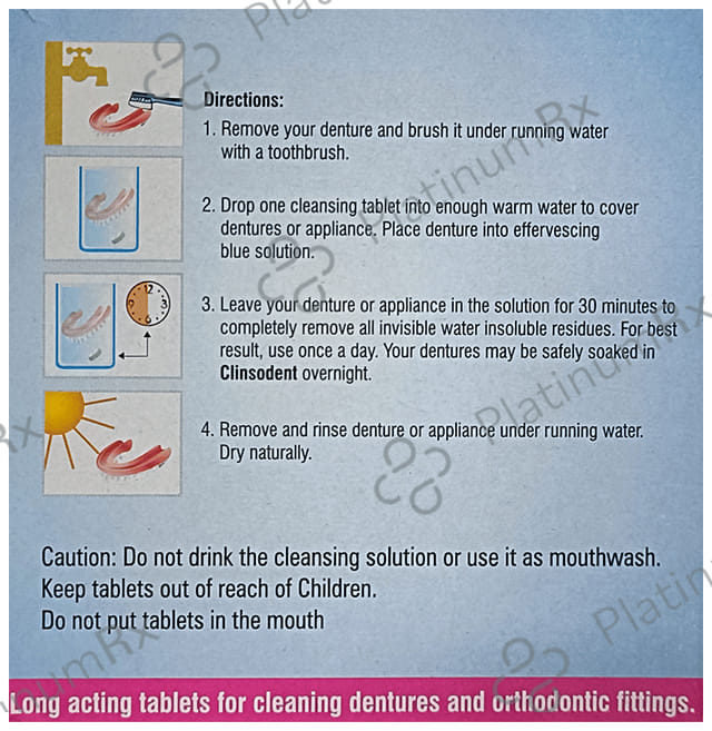 Clinsodent Tablet 4s