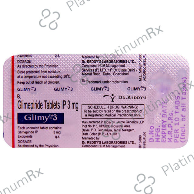 Glimy M 3mg Tablet