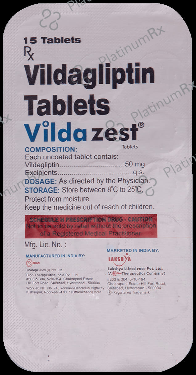 Vildazest 50mg Tablet