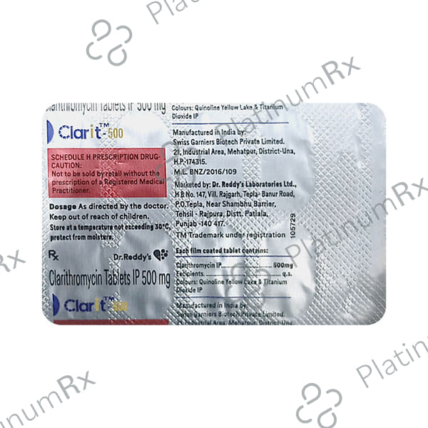 Clarit 500mg Tablet 10s