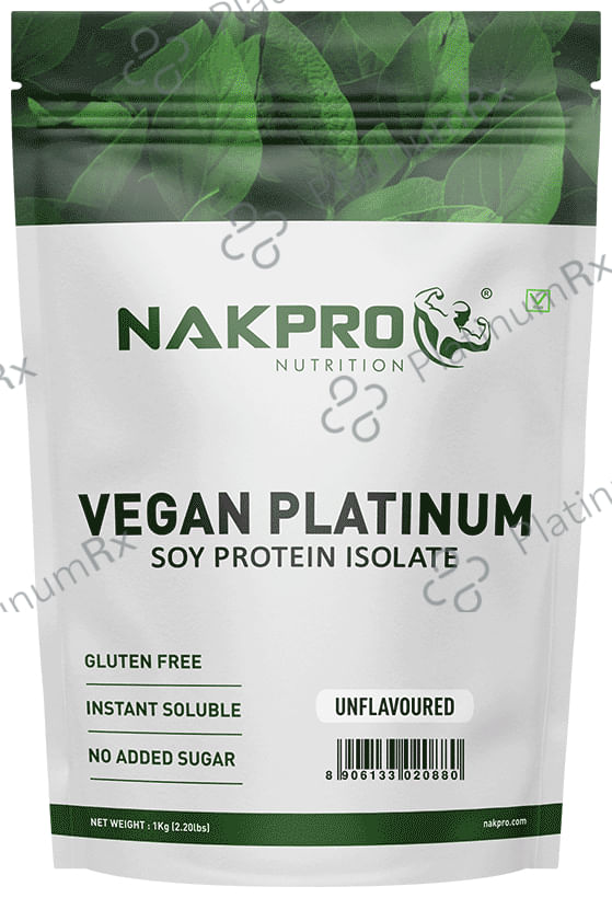 Nakpro Nutrition Vegan Platinum Soy Protein Isolate Unflavoured