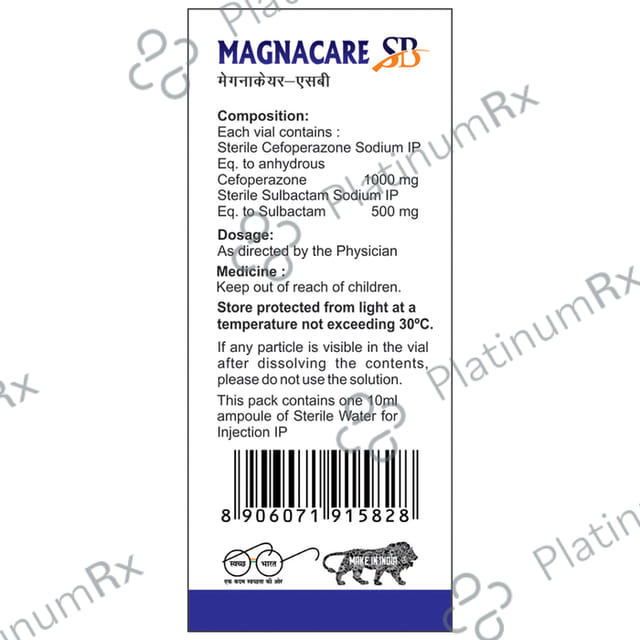 Magnacare SB 1000mg/500mg Injection