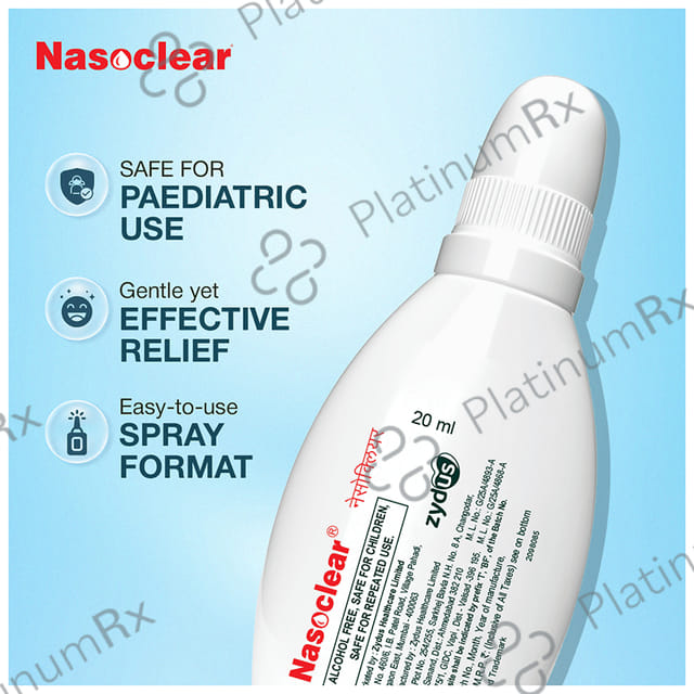 Nasoclear 0.65% Saline Nasal Spray 20ml