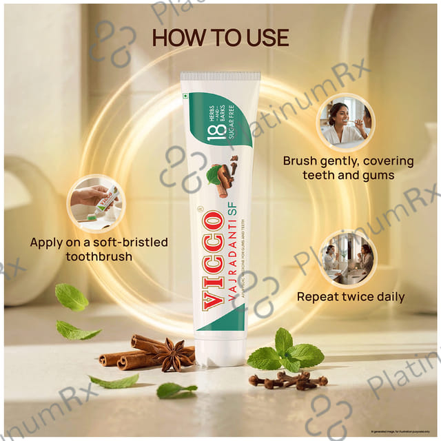 Vicco Vajradanti Ayurvedic Medicine for Healthy Gums and Teeth - Sugar Free