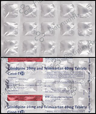 Cinod T 20/40mg Tablet 15s