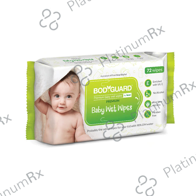 Bodyguard Premium Paraben Free Baby Wet Wipes with Aloe Vera