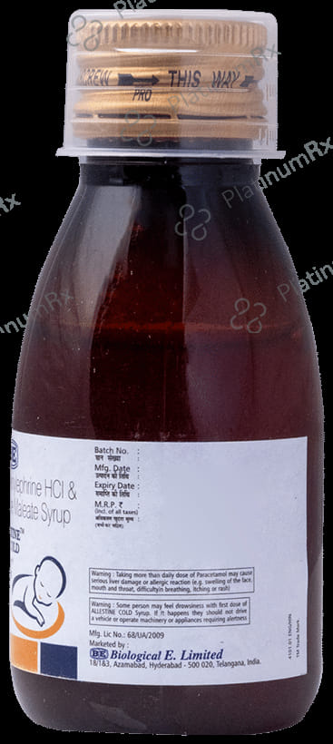 Allestine Cold Syrup Raspberry 60ml