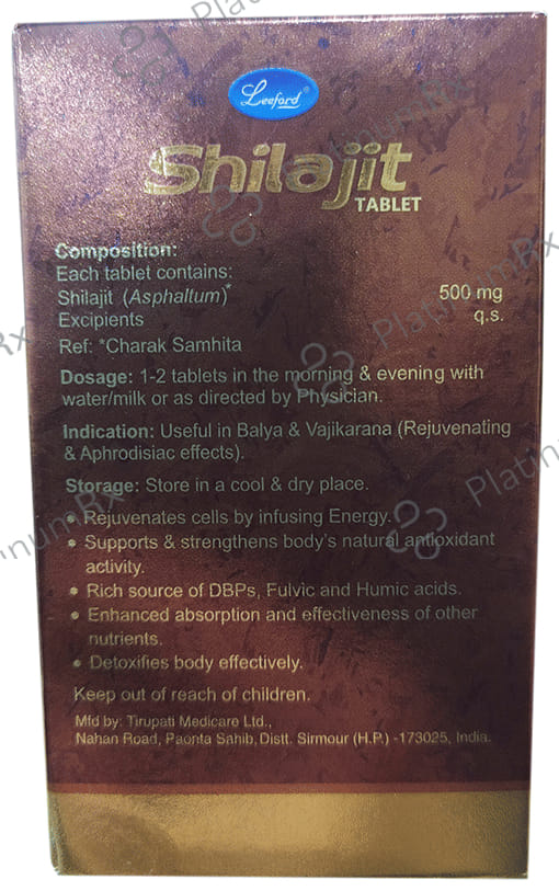 Leeford Shilajit Tablet