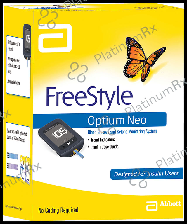 FreeStyle Optium Neo Blood Glucose and Ketone Monitoring System with 10 FreeStyle Optium H ?-Ketone Test Strip
