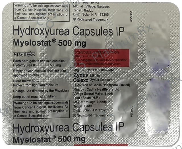 Myelostat 500mg Capsule 10s