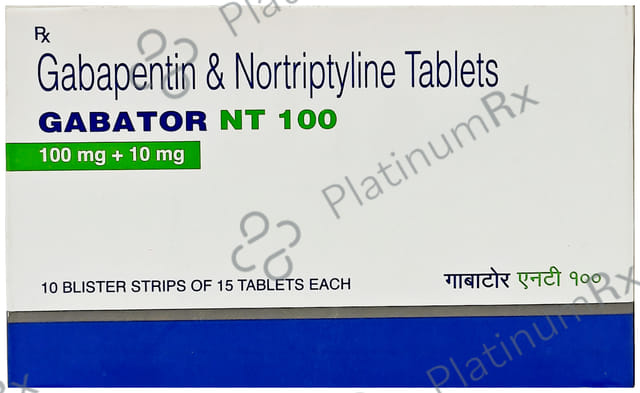 Gabator NT 100/10mg Tablet 15s