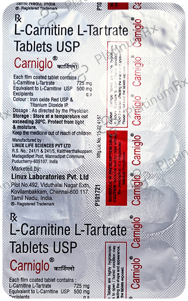 Carniglo 500mg Tablet 10s