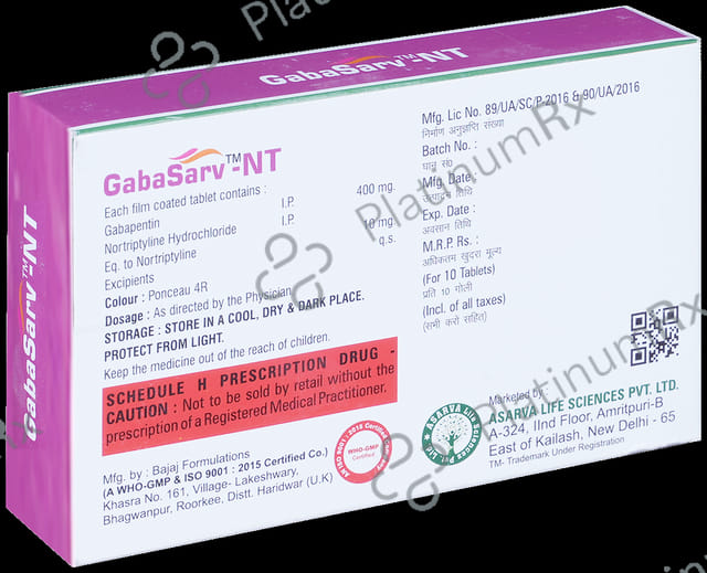 Gabasarv-NT Tablet