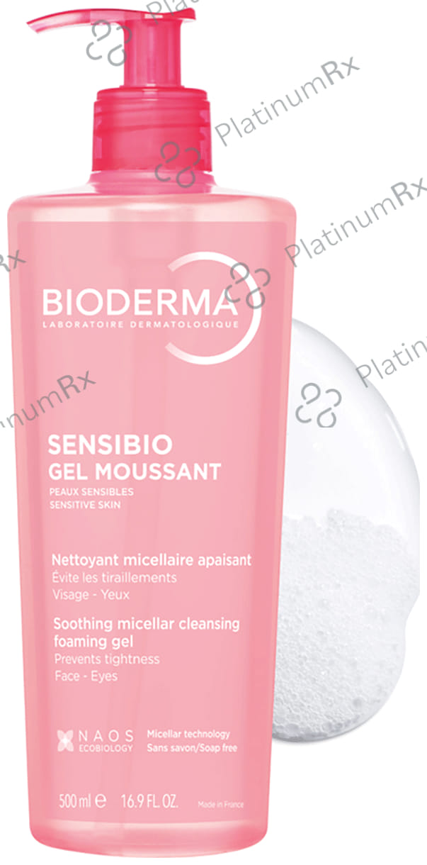 Bioderma Sensibio Gel Moussant Soothing Micellar Cleansing Foaming Gel 500 ml