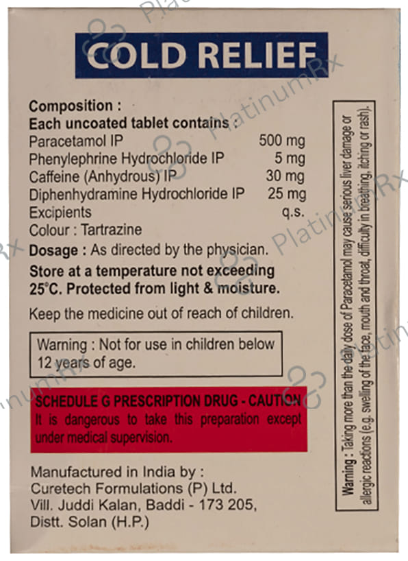 Cold Relief Tablet 10s