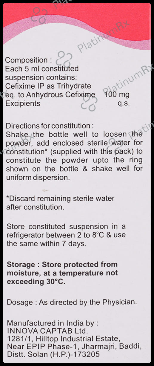 Mahacef 100mg Dry Syrup 30ml