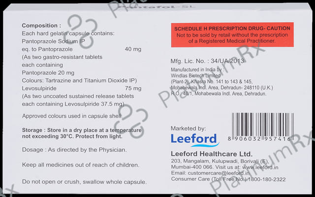 Pantafol SL Capsule SR 10s