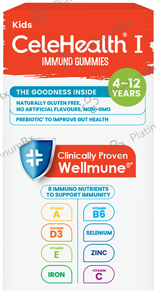 CeleHealth Kidz Immuno Plus Gummies Pink Guava 30s