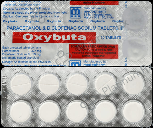Oxybuta 325/50mg Tablet 10s