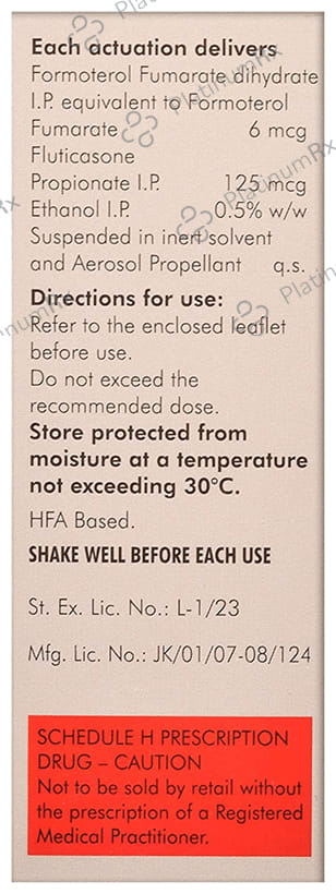 Formoflo 125 Transhaler 120MDI