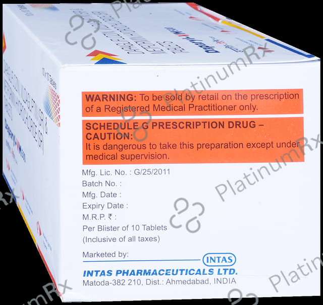 Daparyl VM 10/500/100mg Tablet 10s
