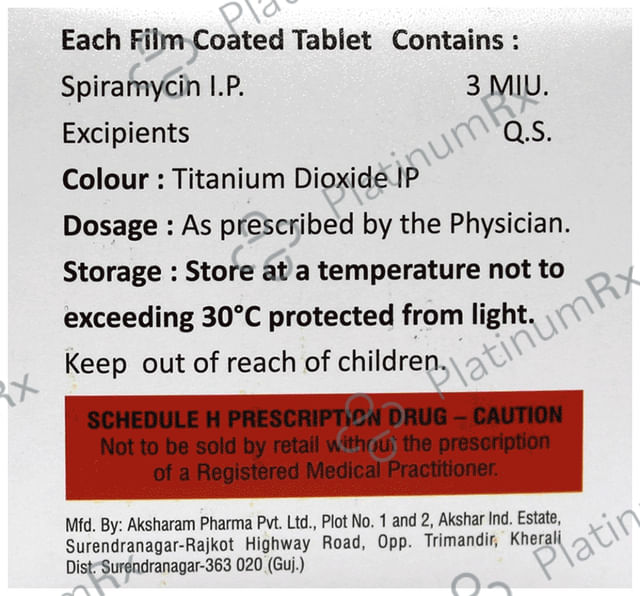 Spiramed 3MIU Tablet