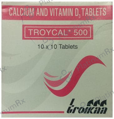 Troycal 500mg/250IU Tablet 10s