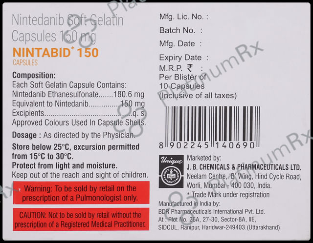 Nintabid 150mg Capsule