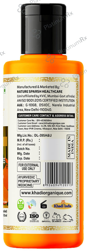 Khadi Organique Khadi Body Wash Orange and Lemongrass