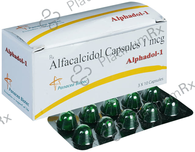 Alphadol 1mcg Soft Gelatin Capsule 10s