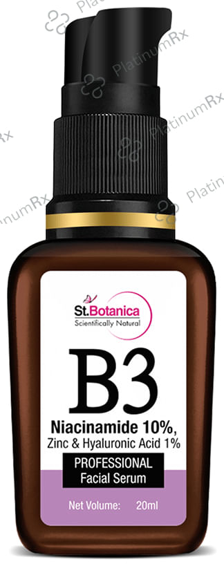 St.Botanica B3 Niacinamide, 10% Zinc & Hyaluronic Acid 1% Professional Facial Serum