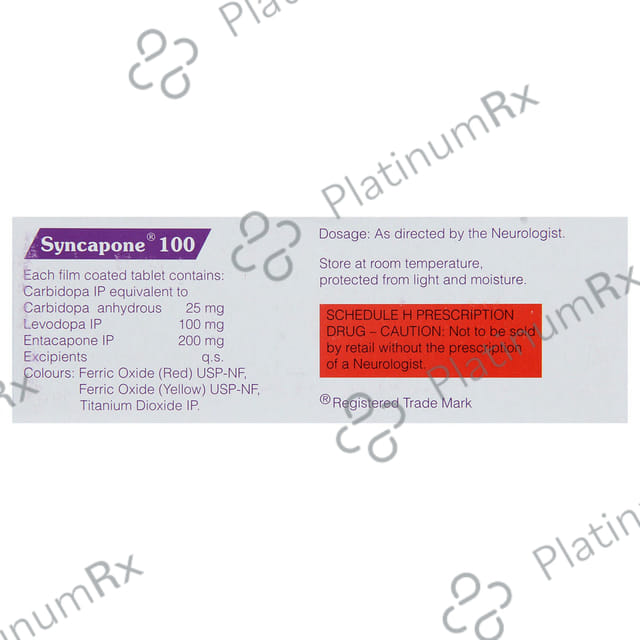 Syncapone 100/25/200mg Tablet 10s