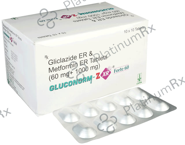Gluconorm Z XR Forte 60/1000mg Tablet 10s