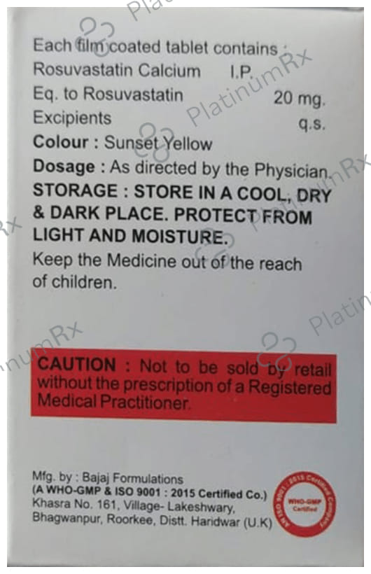 Rosufy 20mg Tablet 10s