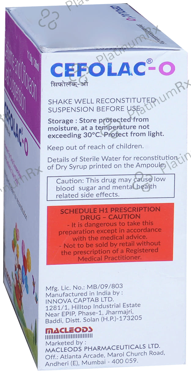 Cefolac O 50/50mg Dry Syrup 30ml