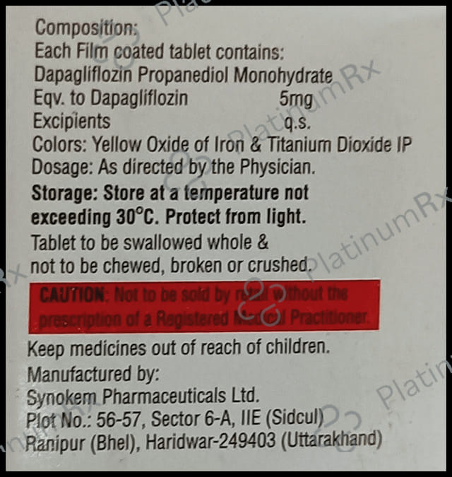 Dapaturn 5mg Tablet 10s