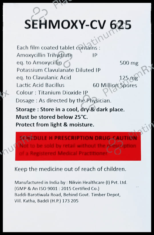 Sehmoxy-CV 625 Tablet 10 Tablet